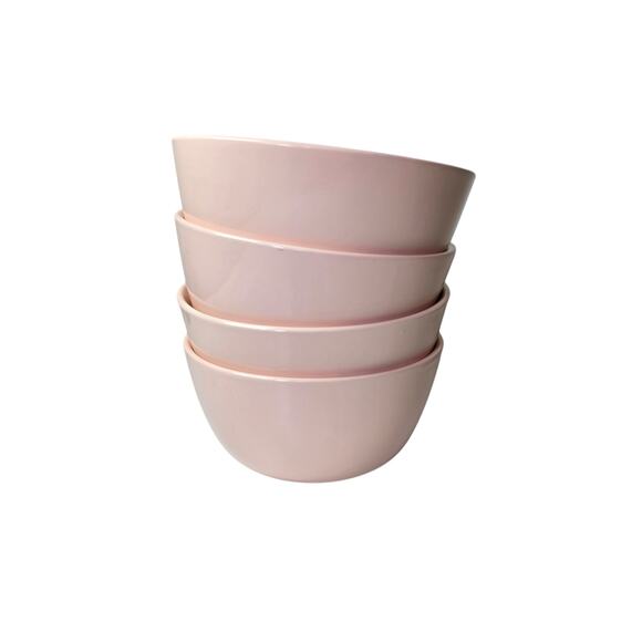 PROJECT 62 Stoneware Avesta Blush Pink 6" Cereal Bowls Set of 4 - Picture 1 of 10